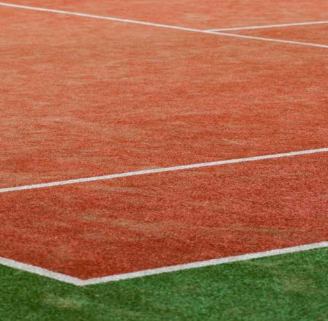 The Luxe leisure tennis turf provides a more cushioned surface